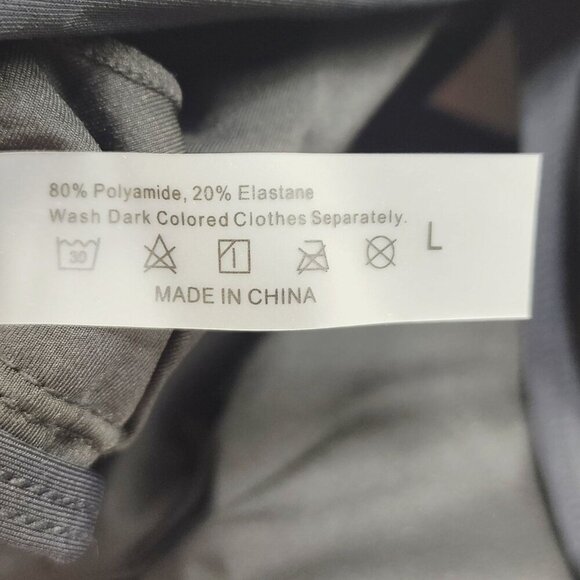 Two-Piece Black High-Waisted Bikini  Ruffle Tankini Top Adjustable Straps  SZ L - Picture 2 of 7